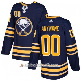 Män Ishockey Buffalo Sabres Tröja med eget tryck Adidas 2017-2018 Marinblå Authentic
